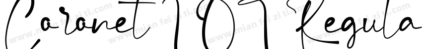 Coronet I OT Regular字体转换